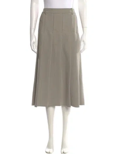 Pre-owned Dion Lee Midi Length Skirt In Neutral