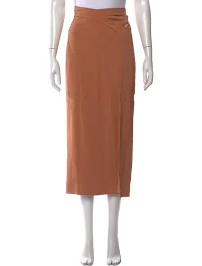 Pre-owned Dion Lee Midi Length Skirt In Pink