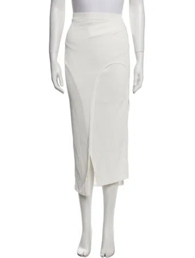Pre-owned Dion Lee Midi Length Skirt W/ Tags In White