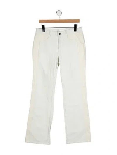 Pre-owned Dion Lee Mid-rise Wide Leg Jeans In Green