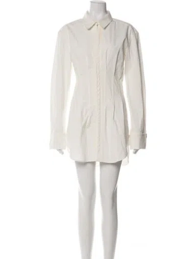 Pre-owned Dion Lee Mini Dress In Neutral