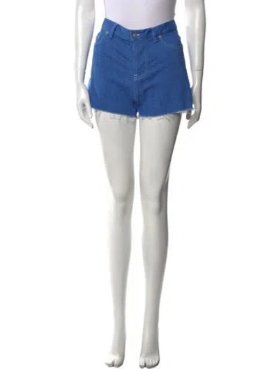 Pre-owned Dion Lee Mini Shorts In Blue