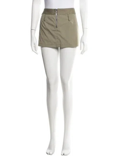 Pre-owned Dion Lee Mini Skirt In Black/neutrals