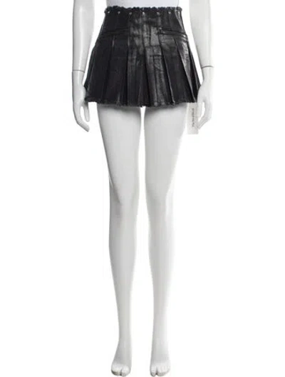 Pre-owned Dion Lee Mini Skirt In Blue