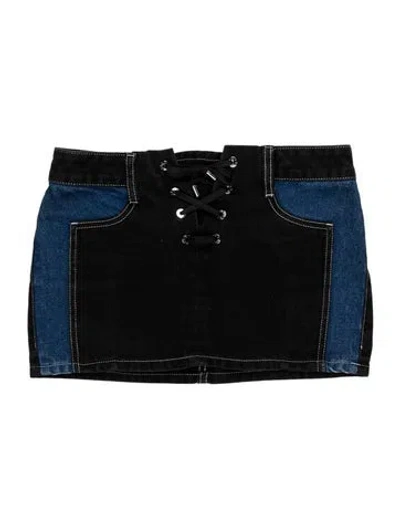 Pre-owned Dion Lee Mini Skirt In Multicolor