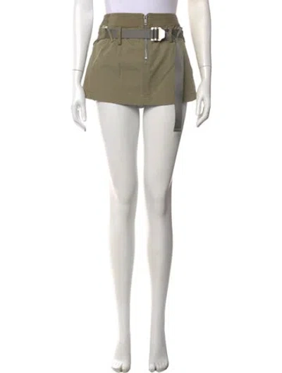 Pre-owned Dion Lee Mini Skirt In Neutrals