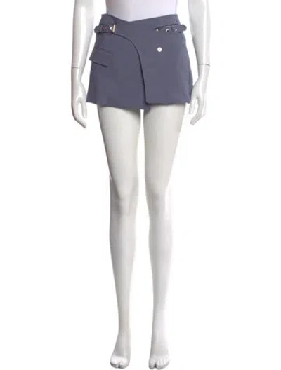 Pre-owned Dion Lee Mini Skirt In Purple