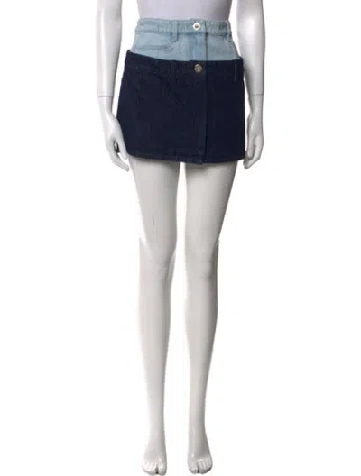 Pre-owned Dion Lee Mini Skirt W/ Tags In Black