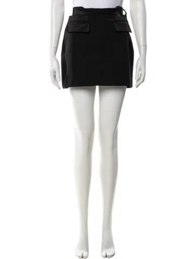 Pre-owned Dion Lee Mini Skirt W/ Tags In Black