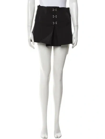 Pre-owned Dion Lee Mini Skirt W/ Tags In Black