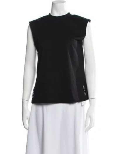 Pre-owned Dion Lee Mock Neck Sleeveless Top W/ Tags In Black