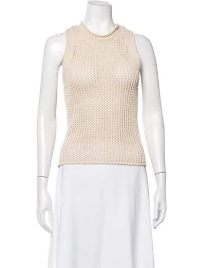 Pre-owned Dion Lee Mock Neck Sweater In Neutrals