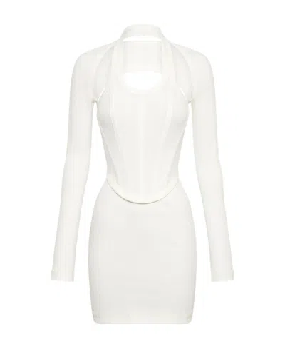 Dion Lee Modular Corset Dress In White