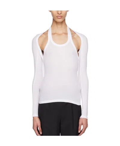 Dion Lee Modular Open-back Tank Top In White