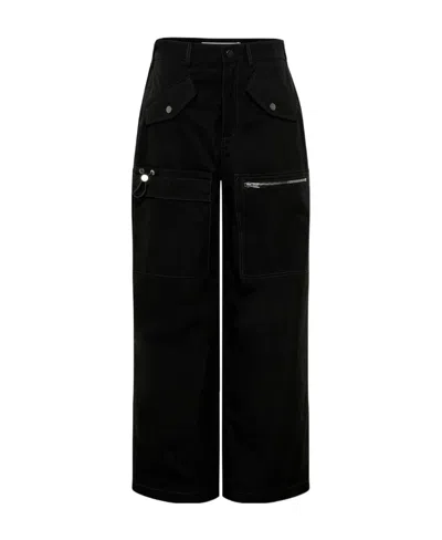 Dion Lee Multi-pocket Straight-leg Trousers In Black