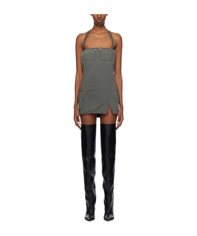 Dion Lee Neck-hanging Mini Dress In Black