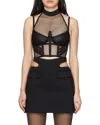 Dion Lee Halterneck Mesh Cut-out Strap Top