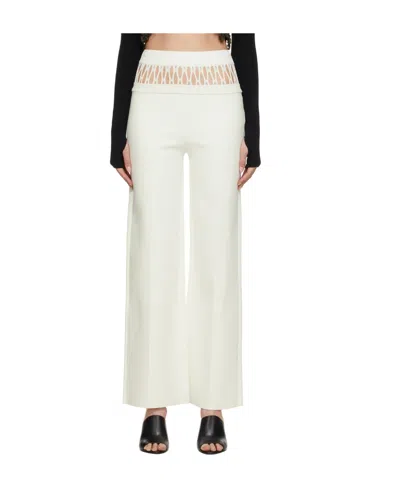 Dion Lee Net-panel Suspend Trousers In White