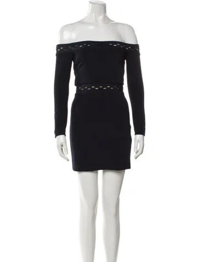 Pre-owned Dion Lee Off-the-shoulder Mini Dress W/ Tags In Multi