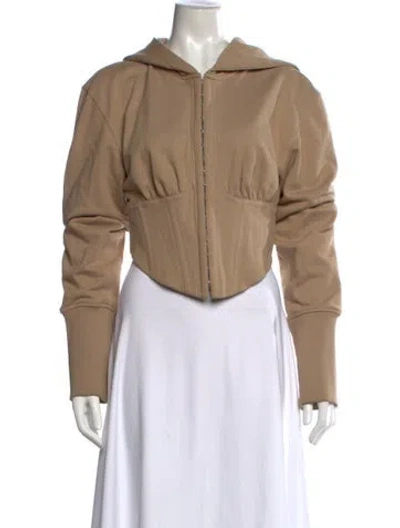 Pre-owned Dion Lee Open Front Sweater In Brown