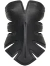 Dion Lee Padded Leaf Corset Top In Schwarz