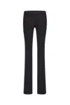 Dion Lee Melange Black Polyester Blend Pant In Nero