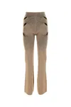 Dion Lee Biscuit Viscose Blend Pant In Brown