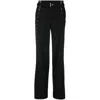 Dion Lee Hook-detailed Wide Leg Trousers In Black