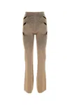 Dion Lee Biscuit Viscose Blend Pant In Brown