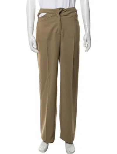Pre-owned Dion Lee Pants In Neutral