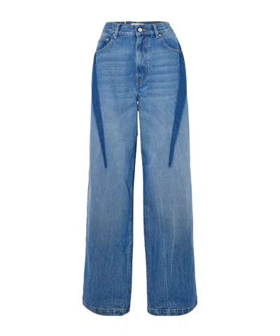 Dion Lee Patchwork Boyfriend Jeans In Blue