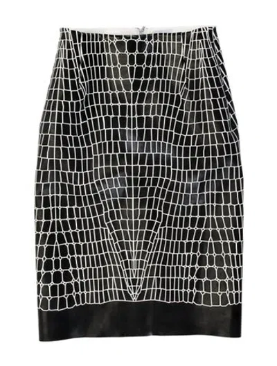 Pre-owned Dion Lee Patterned Knee-length Skirt In Black