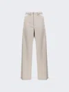 Dion Lee Taupe Lace Trousers In Grey