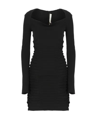 Dion Lee Pleated Dress In Black