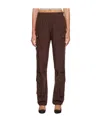 Dion Lee Brown Pocket Cargo Trousers In Red
