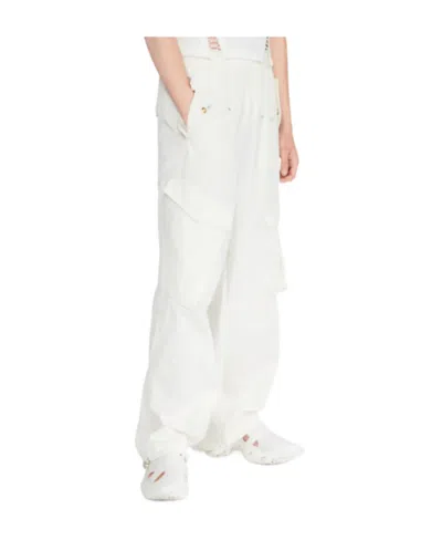 Dion Lee Pocket Overalls Casual Pants In White