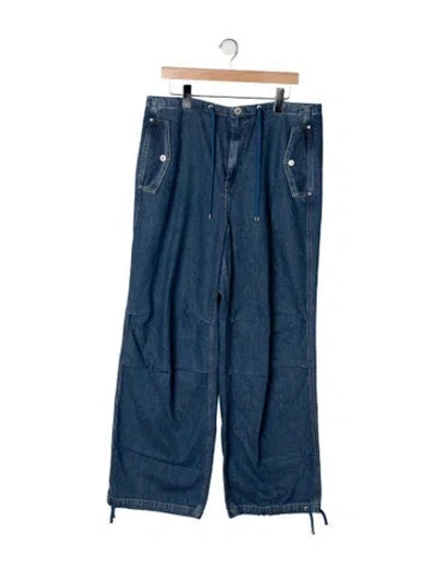 Pre-owned Dion Lee Relaxed Fit Jeans In Blue