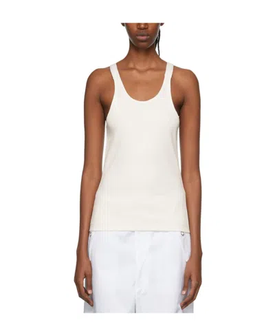 Dion Lee Ssense Exclusive White Tank Top In Ivory