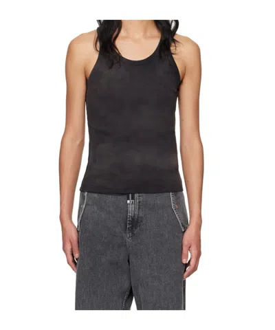 Dion Lee Ribbed Organic-cotton Tank Top In Black