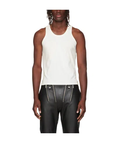 Dion Lee Ribbed-panel Tank Top In White