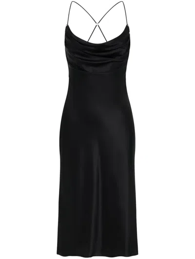 Dion Lee Rivet-detail Cowl-neck Midi Dress In Black