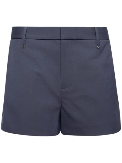 Dion Lee Riveted Tailored Shorts In Grey