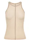 Dion Lee Round-neck Sleeveless Tank Top In Sand