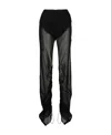 Dion Lee Black Drape Gather Trousers In Black