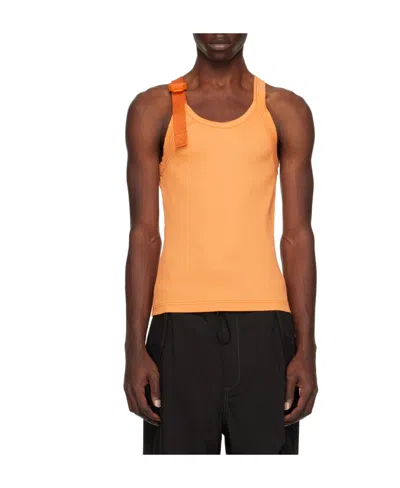 Dion Lee Safety Buckle-detail Tank Top In Orange
