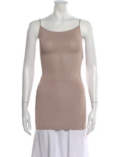 Pre-owned Dion Lee Scoop Neck Sleeveless Top In Pink