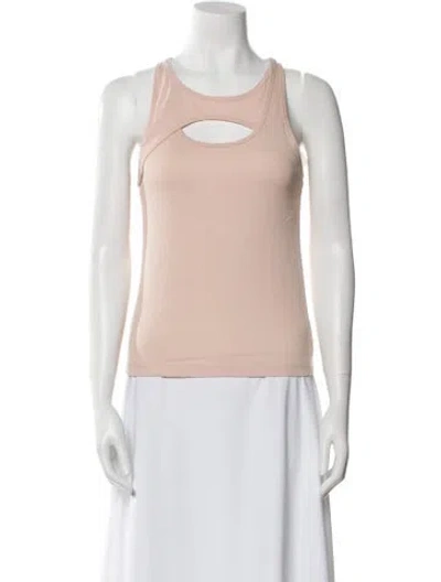 Pre-owned Dion Lee Scoop Neck Sleeveless Top W/ Tags In Pink