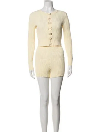 Pre-owned Dion Lee Short Set In Neutrals