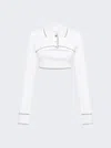 Dion Lee Shrunken Snap Polo Top In Multi