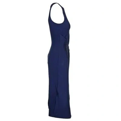 Pre-owned Dion Lee Side Twist Tank Dress In Blue